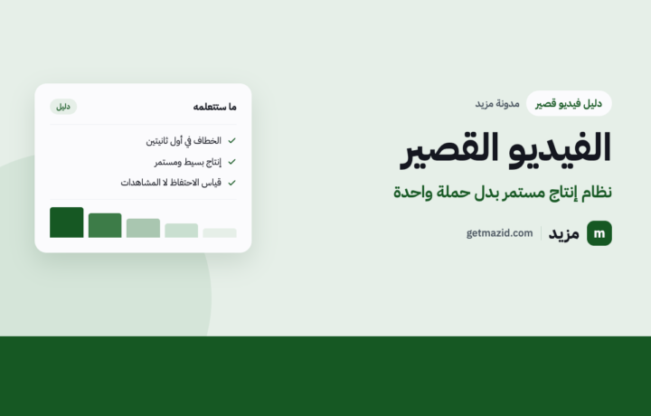 الفيديو القصير للعلامات التجارية: ابنِ نظاماً لا حملة